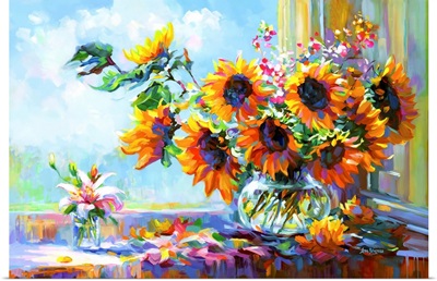 Sunflowers Morning Glory