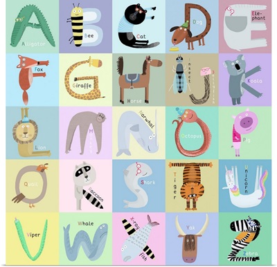 Alphabet Animal Letters