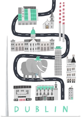 Dublin Black White Elephant