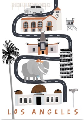 Los Angeles Black White Elephant