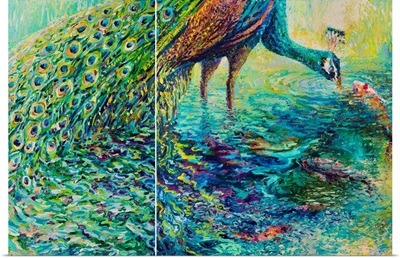 Peacock Diptych