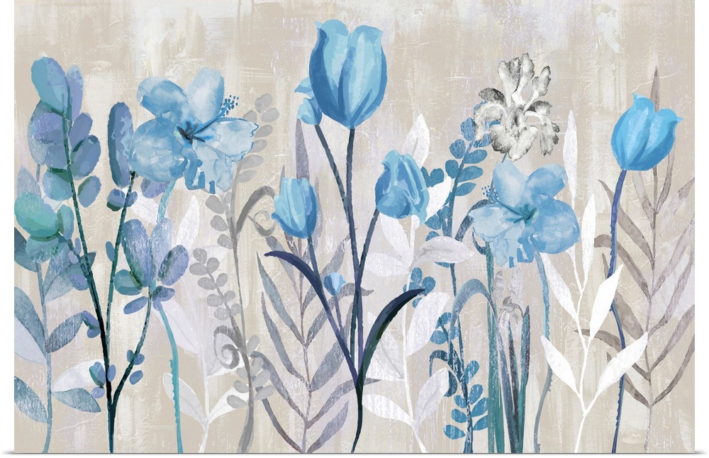 Blue Flowers Contemporary