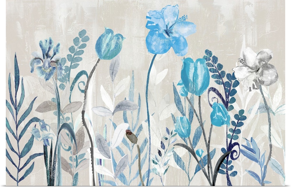 Blue Flowers Contemporary