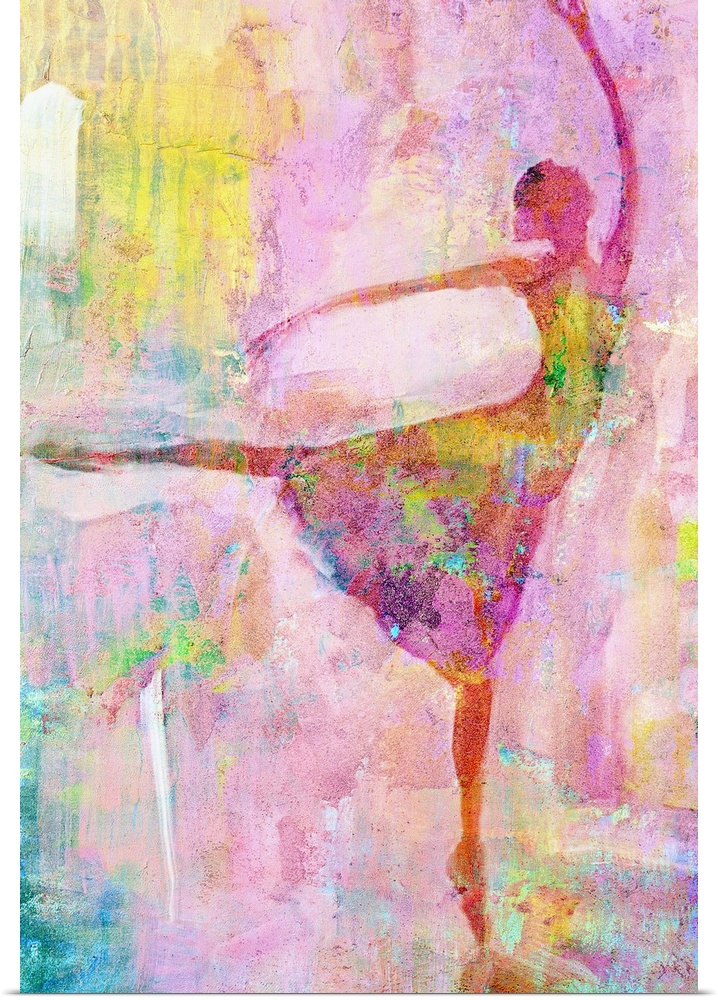 Painting of the figure of a ballerina.