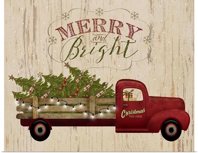 Truck Flatbed Merry and Bright