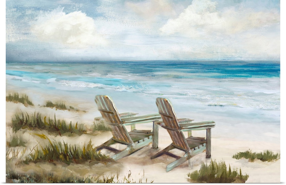 Beach Chairs On The Beach