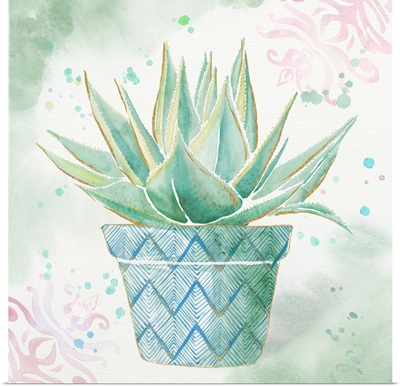 Watercolor Cacti III