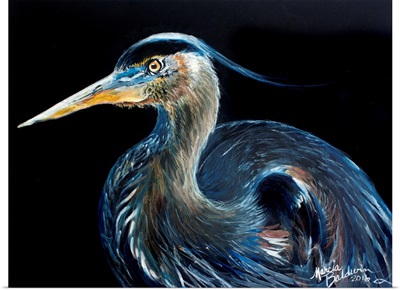Blue Heron Watercolor 1612