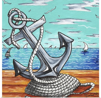 Anchors Away - Contemporary Nautical Anchor Art