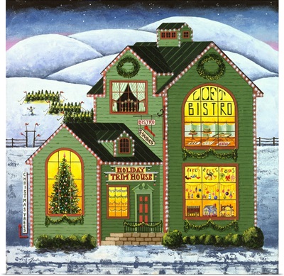 Christmas Village - Holiday Trim House