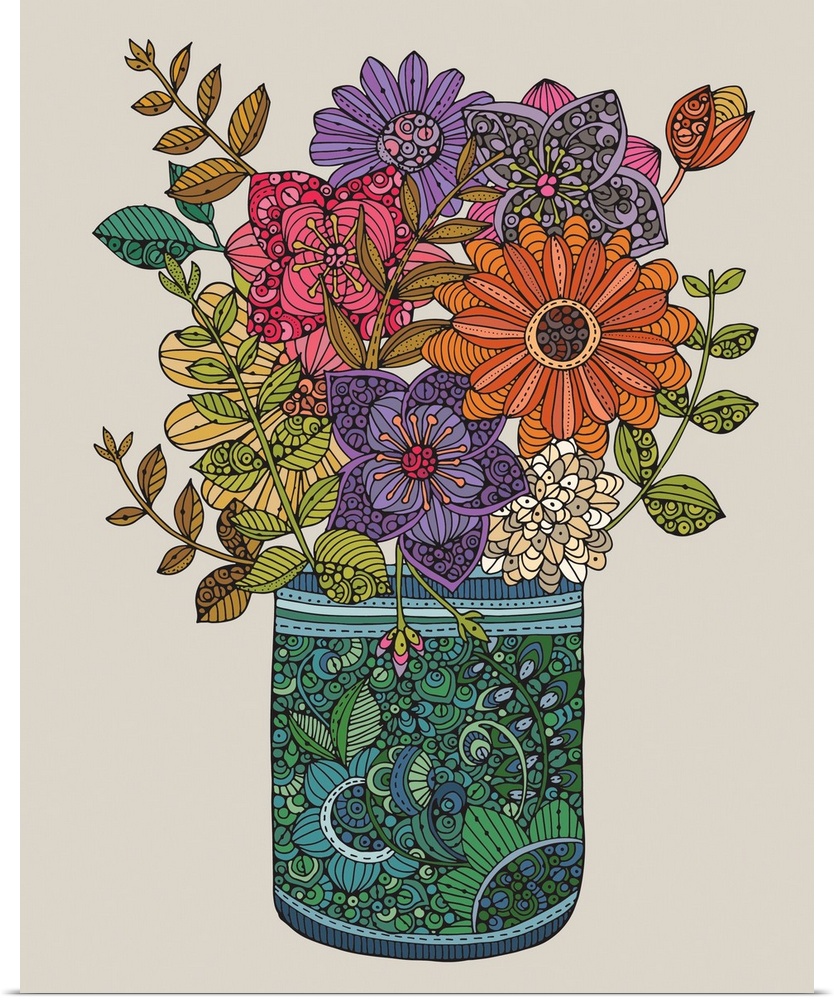 Jar With Flowers