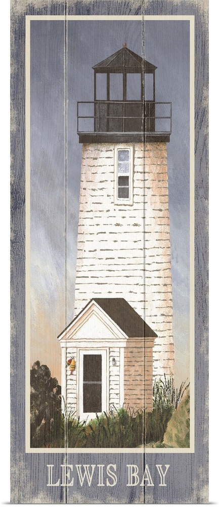 Painting of Lewis Bay Lighthouse in Cape Cod, Massachusetts.