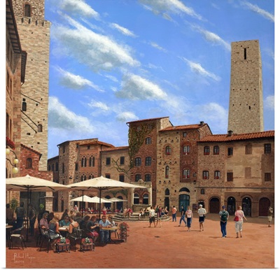Piazza Della Cisterna, San Gimignano, Tuscany