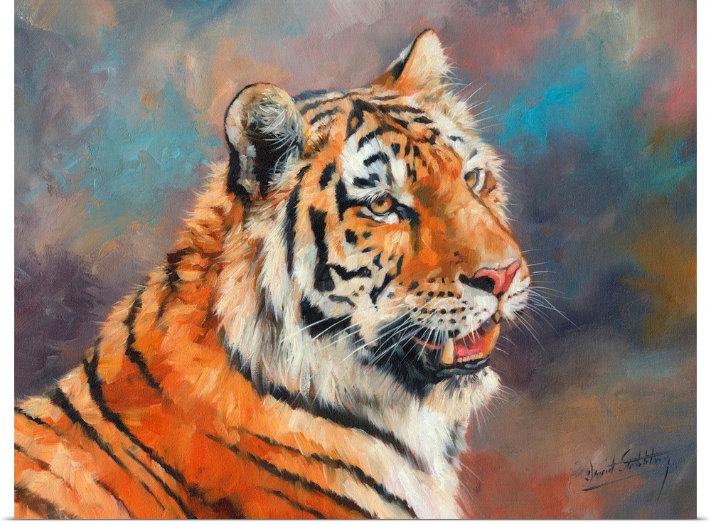 Amur Tiger, oil on canvas