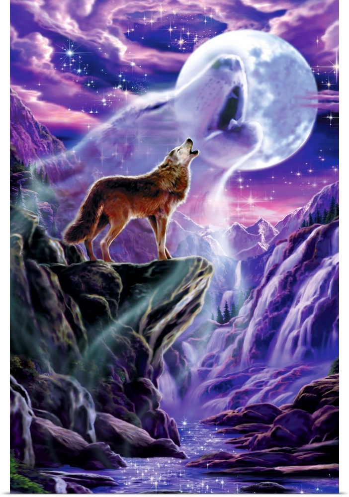 Poster Print Wall Art entitled Wolf Spirit | eBay