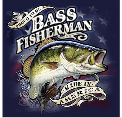 Bass fisherman made in America