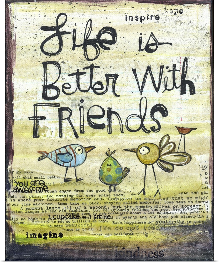 Life is Better with Friends Birds
