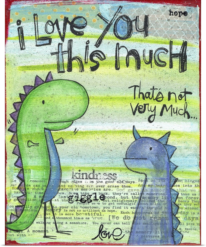 Love You This Much Dinosaur