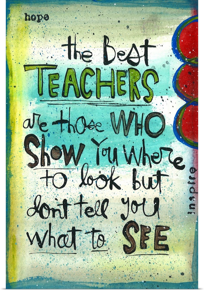 A sweet sentiment expressing thankfulness for teachers.