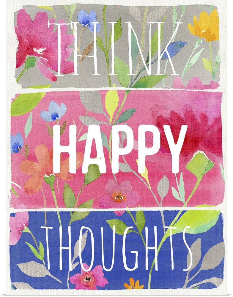 Think Happy Thoughts planks