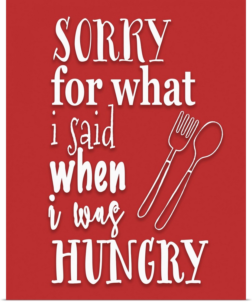 Contemporary lettered humorous kitchen decor.