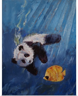 Panda Diver - Children's Art