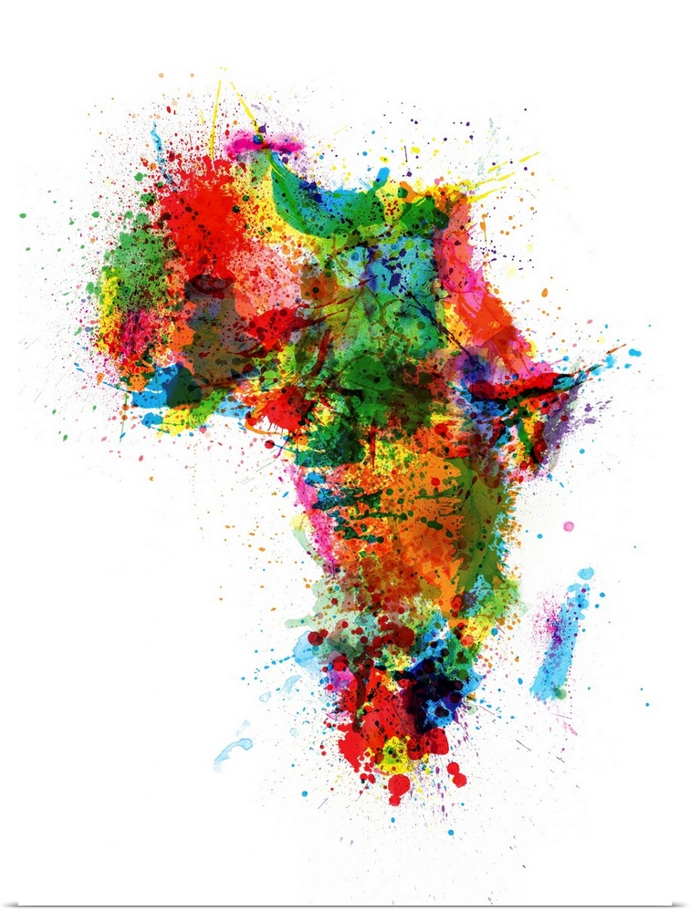 Africa Paint Splashes