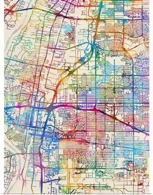 Albuquerque New Mexico City Street Map