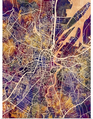 Belfast Northern Ireland City Map