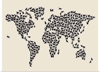 Cats Map of the World Map