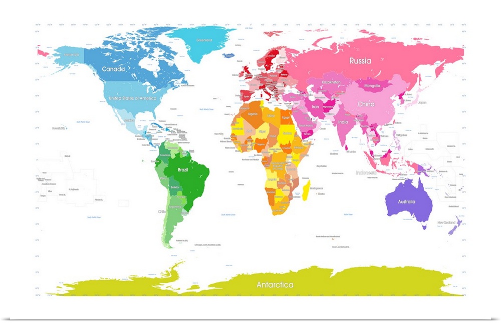 Continents World Map