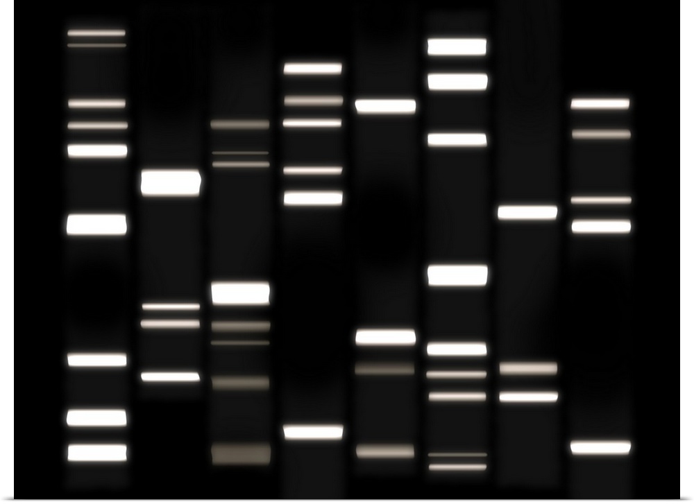 Digital rendering of DNA on a dark background.