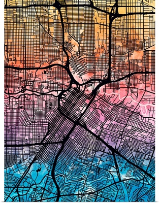 Houston Texas City Street Map
