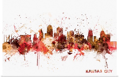 Kansas City Skyline, Red Splatter