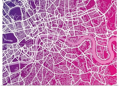 London map pink