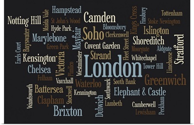 London Text Map