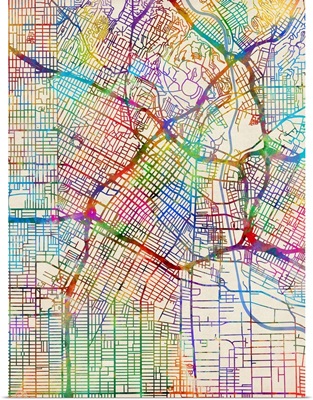 Los Angeles City Street Map