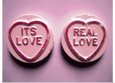 Love Hearts Sweets It's Love, Real Love