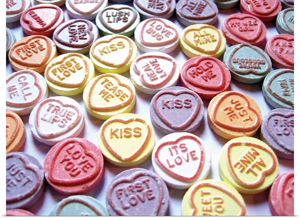 Love Hearts Sweets Photograph.