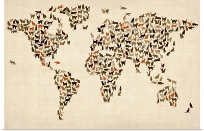 Map of the world - Cats