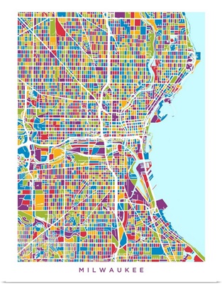 Milwaukee Wisconsin City Map