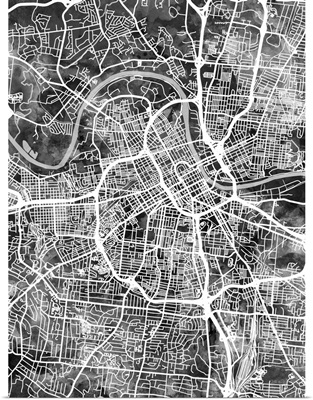 Nashville Tennessee City Map