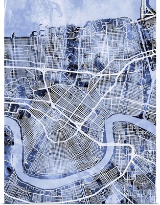 New Orleans Louisiana Street Map