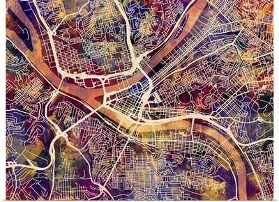 Pittsburgh Pennsylvania Street Map