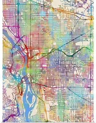 Portland Oregon City Map