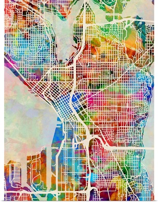 Seattle Washington Street Map