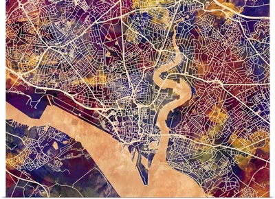 Southampton England City Map