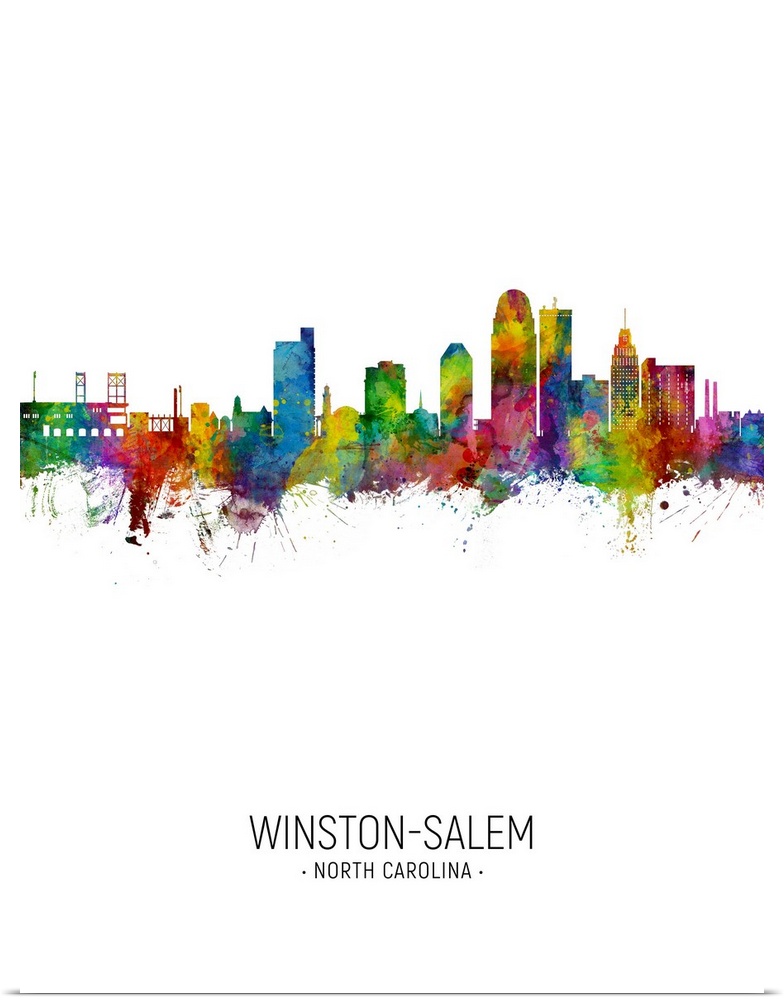 Winston-Salem North Carolina Skyline