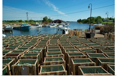 Canada, Prince Edward Island: Lobster Traps At A River Port