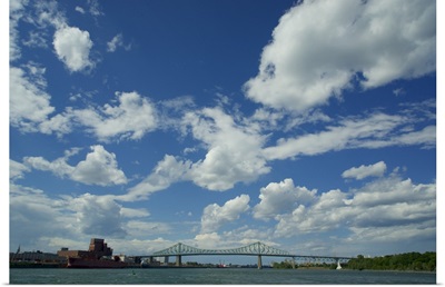 Crossing the St. Lawrence river, Montreal, Quebec, Canada